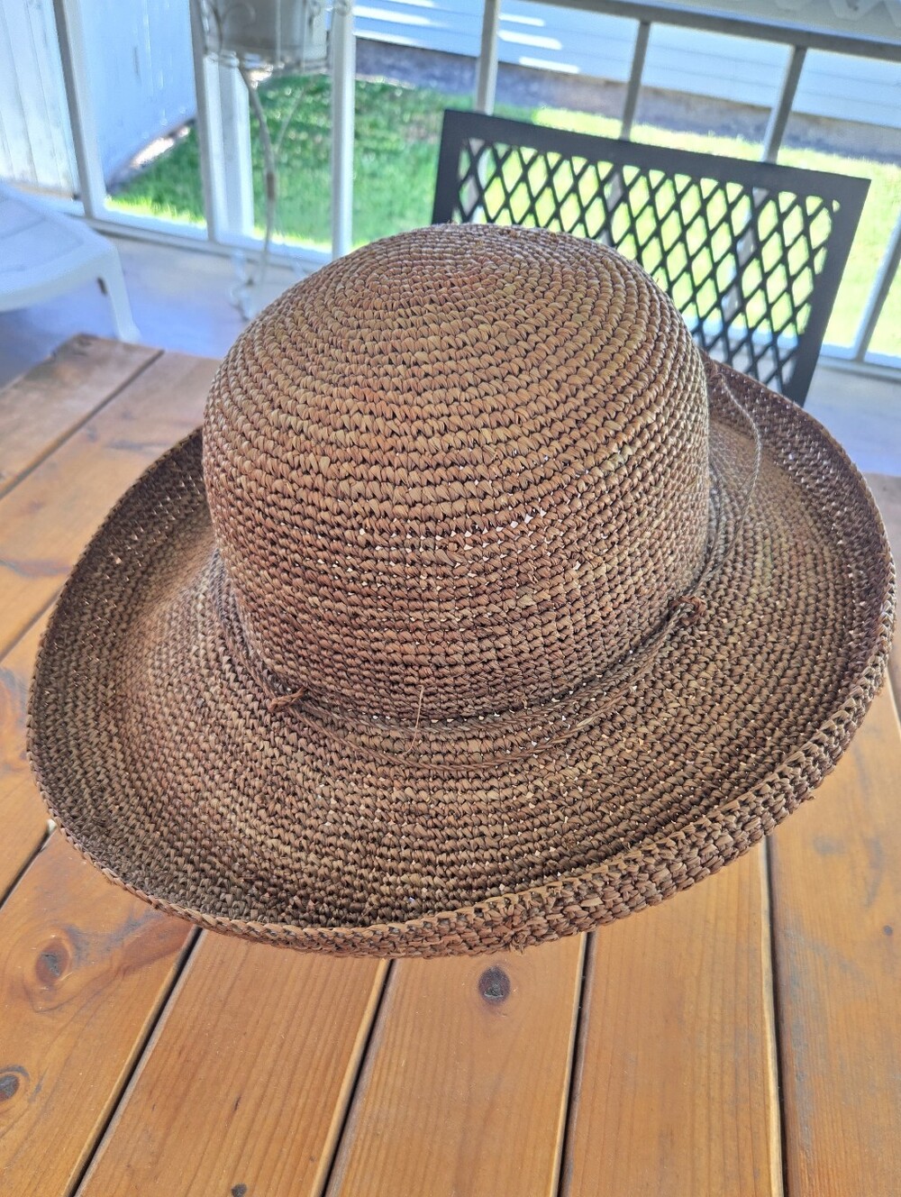Callanan Resort:Brown Woven Straw Sun Hat